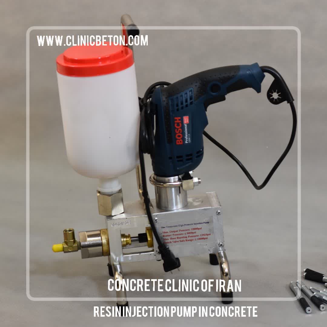 Epoxy and polyurethane resin injection pump